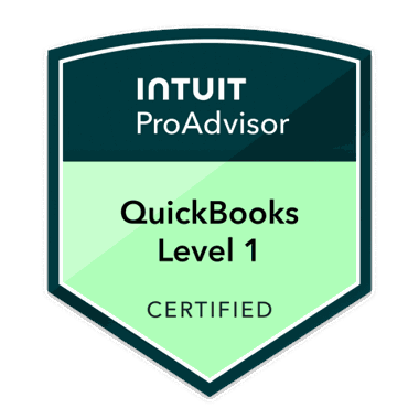 Intuit ProAdvisor QuickBooks Online Level 1 certified